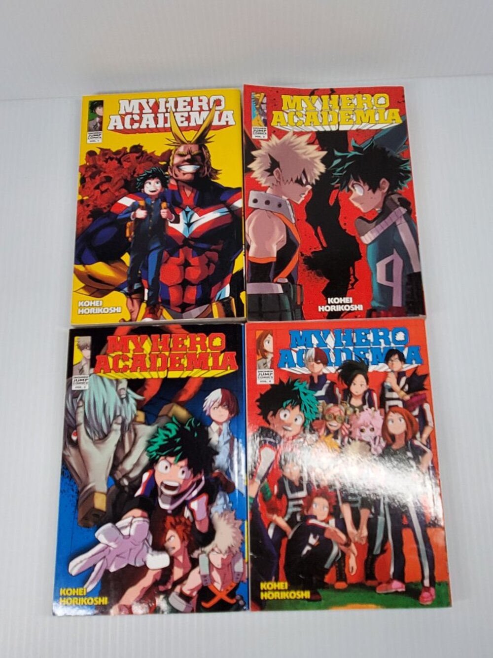 My Hero Academia book lot Volumes 1-4 Kohei Horikoshi Manga - English